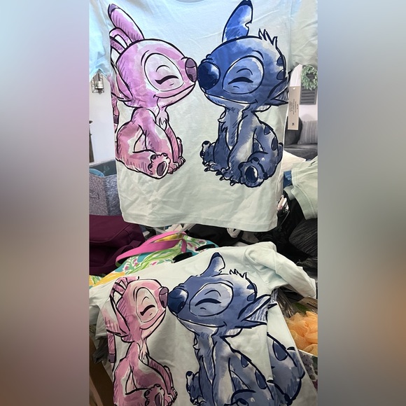 DISNEY STITCH & ANGEL Short Sleeve Tee SIZE MED NWT 2 AVAILABLE - Picture 8 of 11